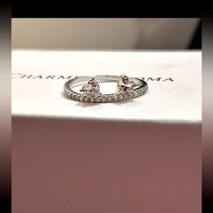 Charmed Aroma-Sterling Silver 925- Dainty Heart-Ring-Size 7